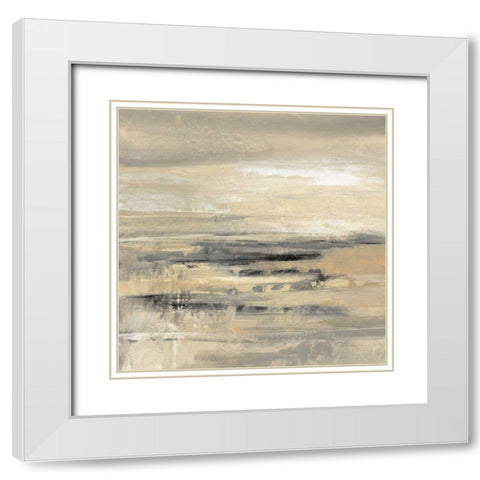 January Road White Modern Wood Framed Art Print with Double Matting by Vassileva, Silvia