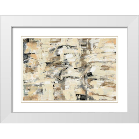 Tone on Tone White Modern Wood Framed Art Print with Double Matting by Vassileva, Silvia