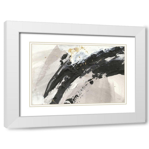 Galaxy I Crop White Modern Wood Framed Art Print with Double Matting by Paschke, Chris
