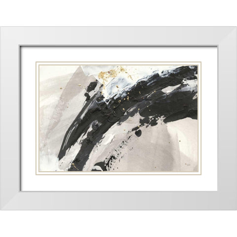 Galaxy I Crop White Modern Wood Framed Art Print with Double Matting by Paschke, Chris