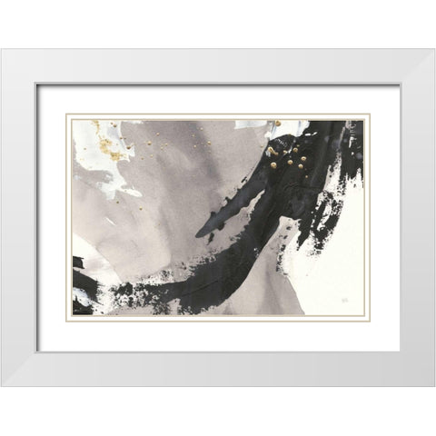Galaxy II Crop White Modern Wood Framed Art Print with Double Matting by Paschke, Chris