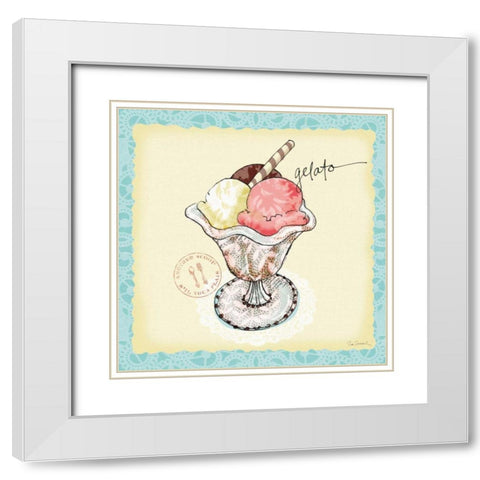 Dessert Please III White Modern Wood Framed Art Print with Double Matting by Schlabach, Sue