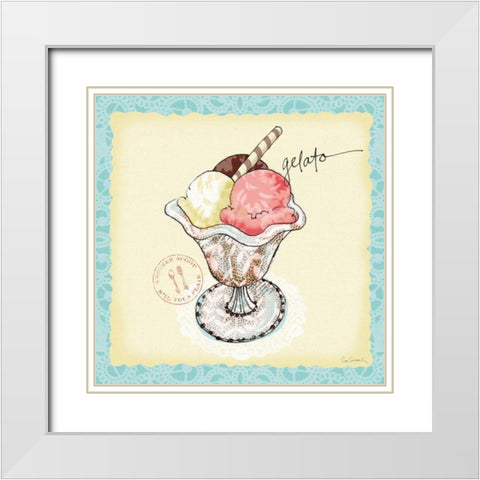 Dessert Please III White Modern Wood Framed Art Print with Double Matting by Schlabach, Sue