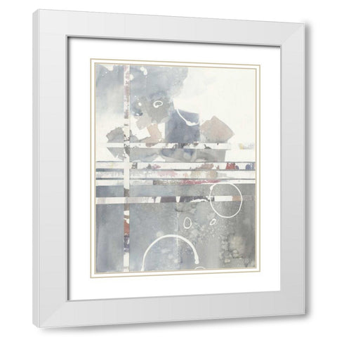 Inbound Traffic White Modern Wood Framed Art Print with Double Matting by Schick, Mike
