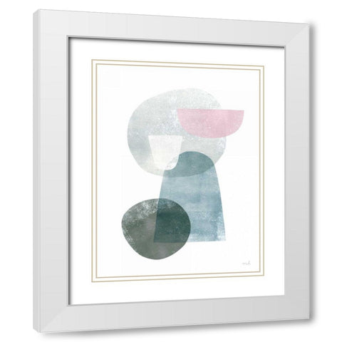 Dream II White Modern Wood Framed Art Print with Double Matting by Hershey, Moira