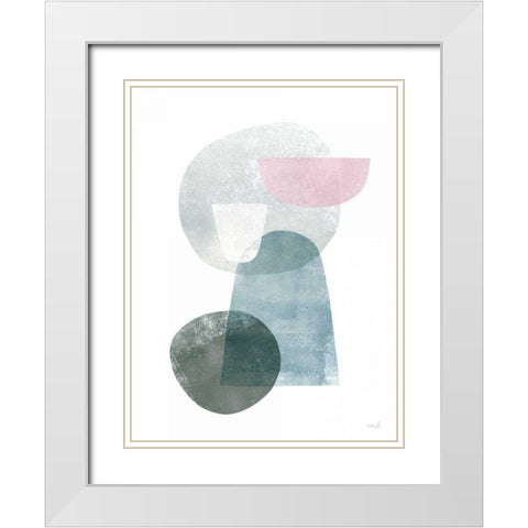 Dream II White Modern Wood Framed Art Print with Double Matting by Hershey, Moira