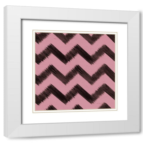 Shoe Fetish Pattern II D White Modern Wood Framed Art Print with Double Matting by Adams, Emily