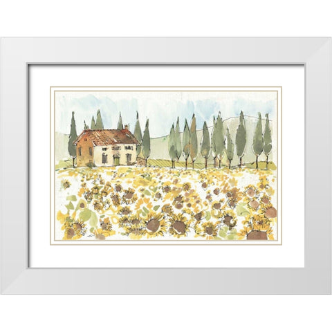Tuscan Elegance I White Modern Wood Framed Art Print with Double Matting by Tavoletti, Anne