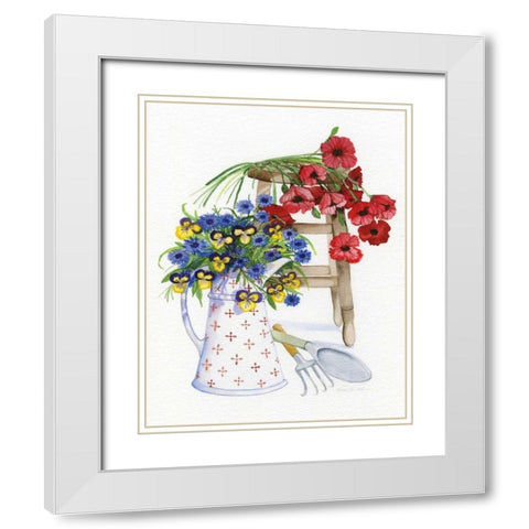 Down Home I White Modern Wood Framed Art Print with Double Matting by McKenna, Kathleen Parr