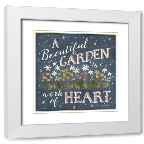 Blooming Garden IV White Modern Wood Framed Art Print with Double Matting by Marshall, Laura