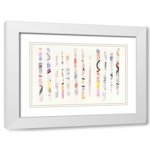 Candy Bars White Modern Wood Framed Art Print with Double Matting by Schick, Mike