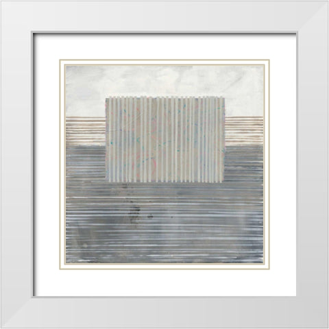 Layers of Reality White Modern Wood Framed Art Print with Double Matting by Schick, Mike