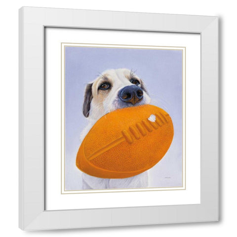 Newburgh no. 9 White Modern Wood Framed Art Print with Double Matting by Ruby, James