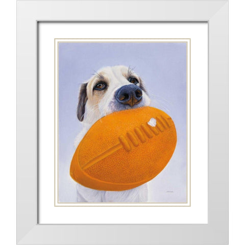 Newburgh no. 9 White Modern Wood Framed Art Print with Double Matting by Ruby, James