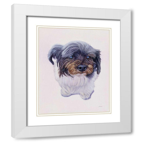 McCoy White Modern Wood Framed Art Print with Double Matting by Ruby, James