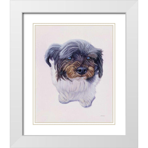 McCoy White Modern Wood Framed Art Print with Double Matting by Ruby, James