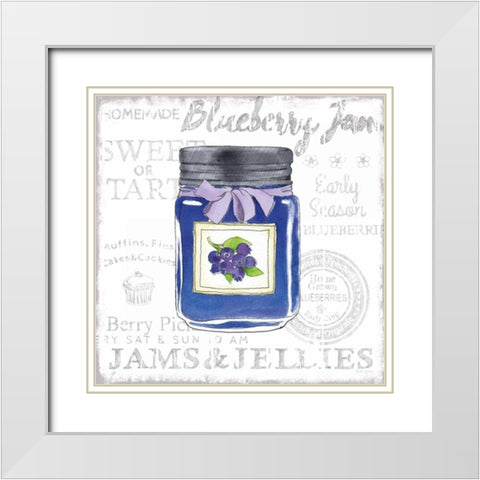 Canning Kitchen II White Modern Wood Framed Art Print with Double Matting by Grove, Beth