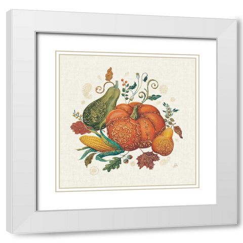 Spice Season VIII White Modern Wood Framed Art Print with Double Matting by Brissonnet, Daphne