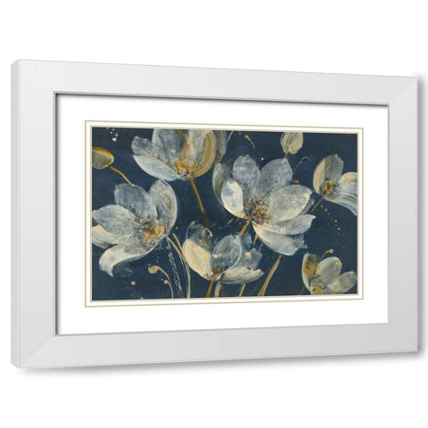 Translucent Garden White Modern Wood Framed Art Print with Double Matting by Hristova, Albena