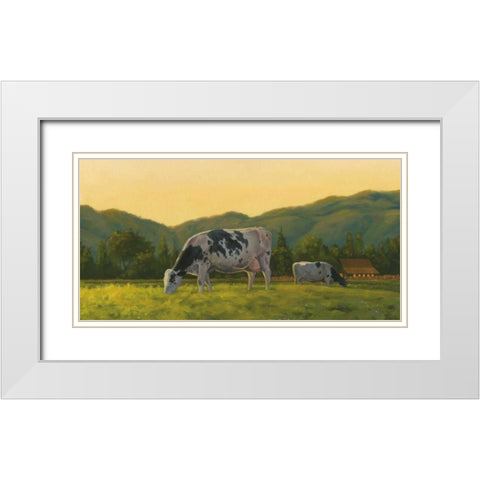 Farm Life III White Modern Wood Framed Art Print with Double Matting by Wiens, James