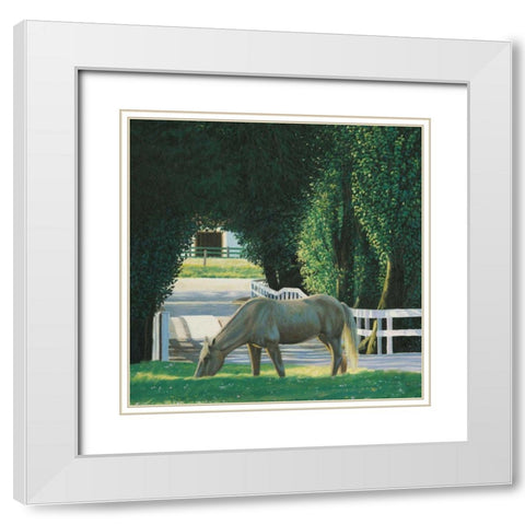 Farm Life VI White Modern Wood Framed Art Print with Double Matting by Wiens, James