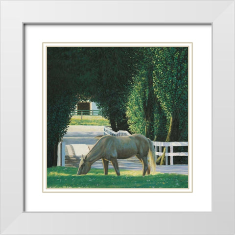 Farm Life VI White Modern Wood Framed Art Print with Double Matting by Wiens, James