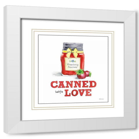 Fresh From the Garden VII No Border Sq White Modern Wood Framed Art Print with Double Matting by Grove, Beth