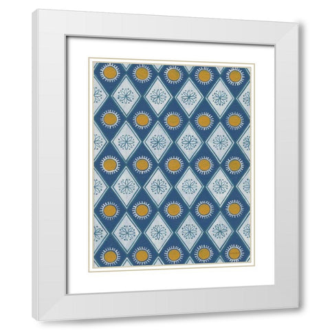 Sunny Designs I White Modern Wood Framed Art Print with Double Matting by Lovell, Kathrine