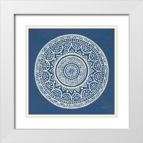 Circle Designs II White Modern Wood Framed Art Print with Double Matting by Lovell, Kathrine
