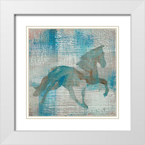 Cheval II White Modern Wood Framed Art Print with Double Matting by Studio Mousseau