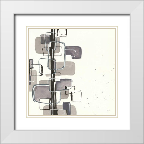 Mind Games I White Modern Wood Framed Art Print with Double Matting by Paschke, Chris