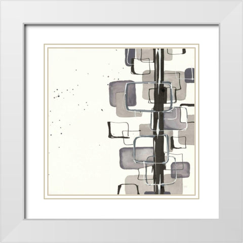 Mind Games II White Modern Wood Framed Art Print with Double Matting by Paschke, Chris