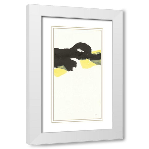Minimal Panel II White Modern Wood Framed Art Print with Double Matting by Paschke, Chris