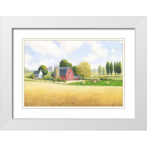 Land of the Brave White Modern Wood Framed Art Print with Double Matting by Wiens, James