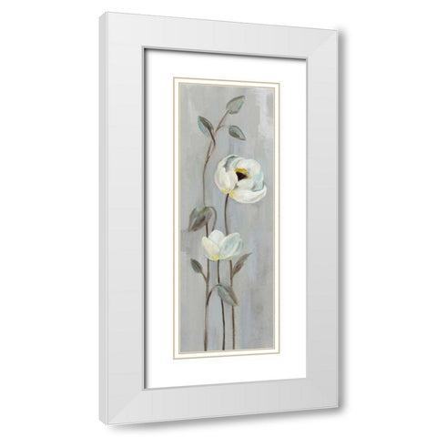 Neutral Branches I on Gray White Modern Wood Framed Art Print with Double Matting by Vassileva, Silvia
