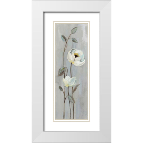 Neutral Branches I on Gray White Modern Wood Framed Art Print with Double Matting by Vassileva, Silvia