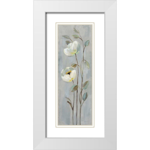 Neutral Branches II on Gray White Modern Wood Framed Art Print with Double Matting by Vassileva, Silvia