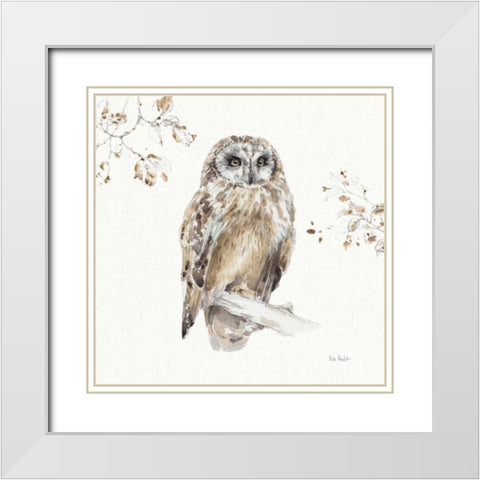 A Woodland Walk VIII White Modern Wood Framed Art Print with Double Matting by Audit, Lisa