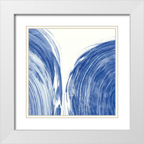 Swirl I White Modern Wood Framed Art Print with Double Matting by Rhue, Piper