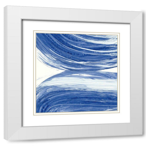 Swirl II White Modern Wood Framed Art Print with Double Matting by Rhue, Piper
