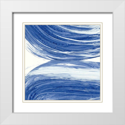 Swirl II White Modern Wood Framed Art Print with Double Matting by Rhue, Piper