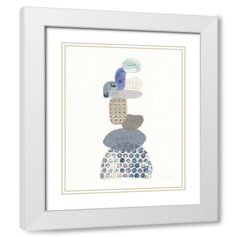 Whimsy I White Modern Wood Framed Art Print with Double Matting by Prahl, Courtney