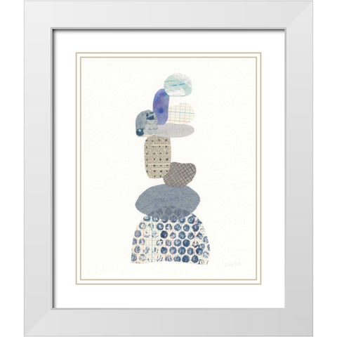 Whimsy I White Modern Wood Framed Art Print with Double Matting by Prahl, Courtney