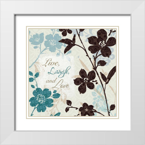 Botanical Touch Quote II White Modern Wood Framed Art Print with Double Matting by Audit, Lisa