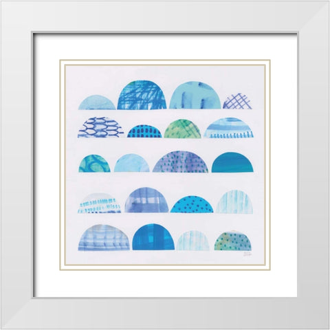 Half Moon Abstract I White Modern Wood Framed Art Print with Double Matting by Averinos, Melissa