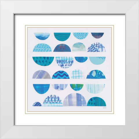 Half Moon Abstract II White Modern Wood Framed Art Print with Double Matting by Averinos, Melissa