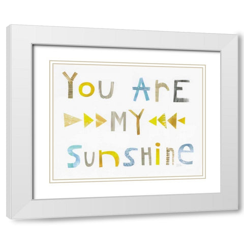 Sweet Sentiments I White Modern Wood Framed Art Print with Double Matting by Averinos, Melissa