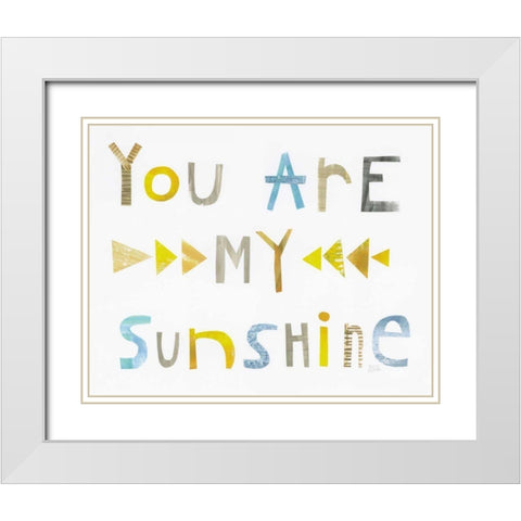 Sweet Sentiments I White Modern Wood Framed Art Print with Double Matting by Averinos, Melissa
