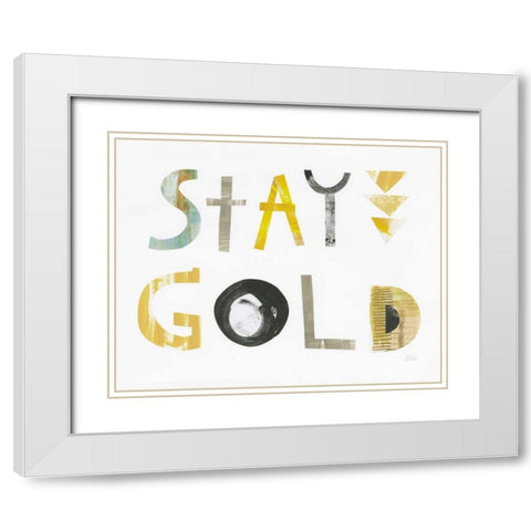 Sweet Sentiments IV White Modern Wood Framed Art Print with Double Matting by Averinos, Melissa