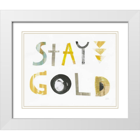 Sweet Sentiments IV White Modern Wood Framed Art Print with Double Matting by Averinos, Melissa